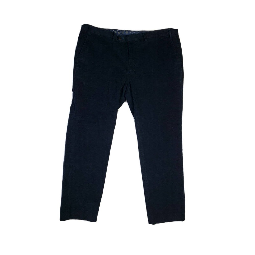 LRL Ralph Lauren Navy Blue Corduroy Flat Front Pants Mens 40x30 (m 42x28)